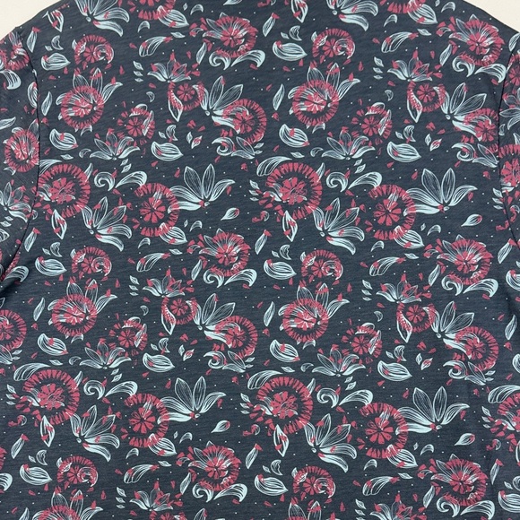 Travis Mathew Blue and Pink Floral Polo Shirt Men’s Large NWT! - Picture 11 of 11